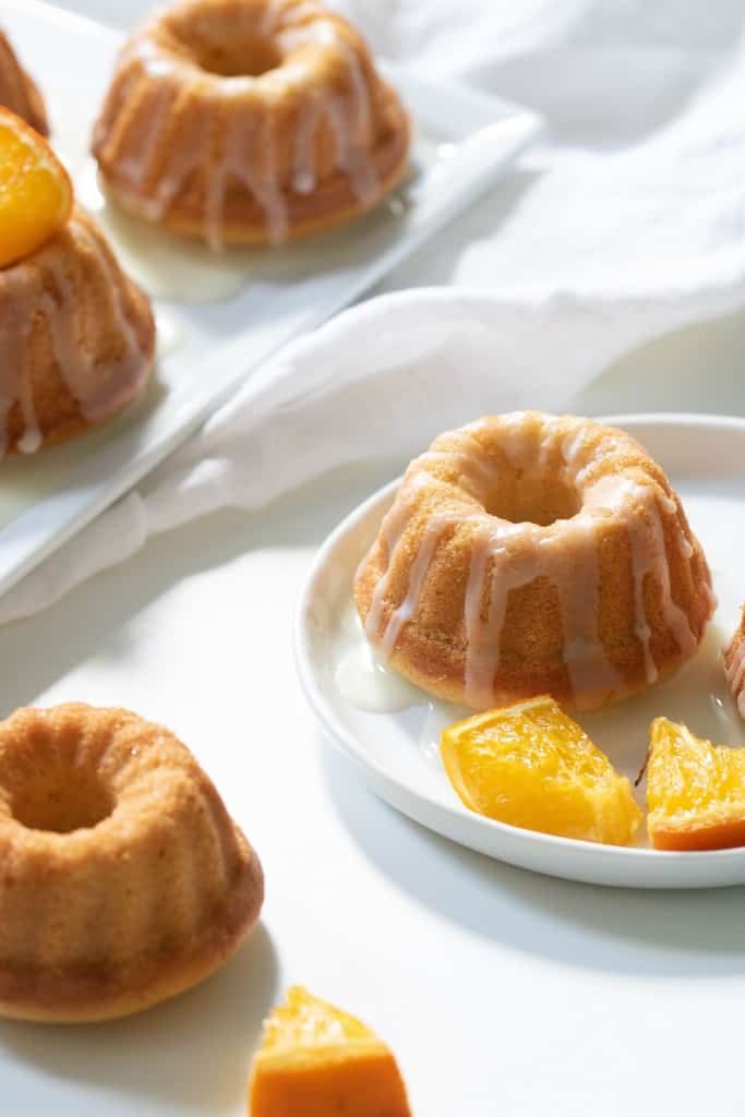Orange Olive Oil Mini Bundt Cakes