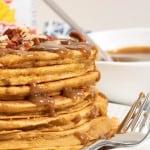 Sweet Potato SunButter Pancakes + Salted SunButter Caramel