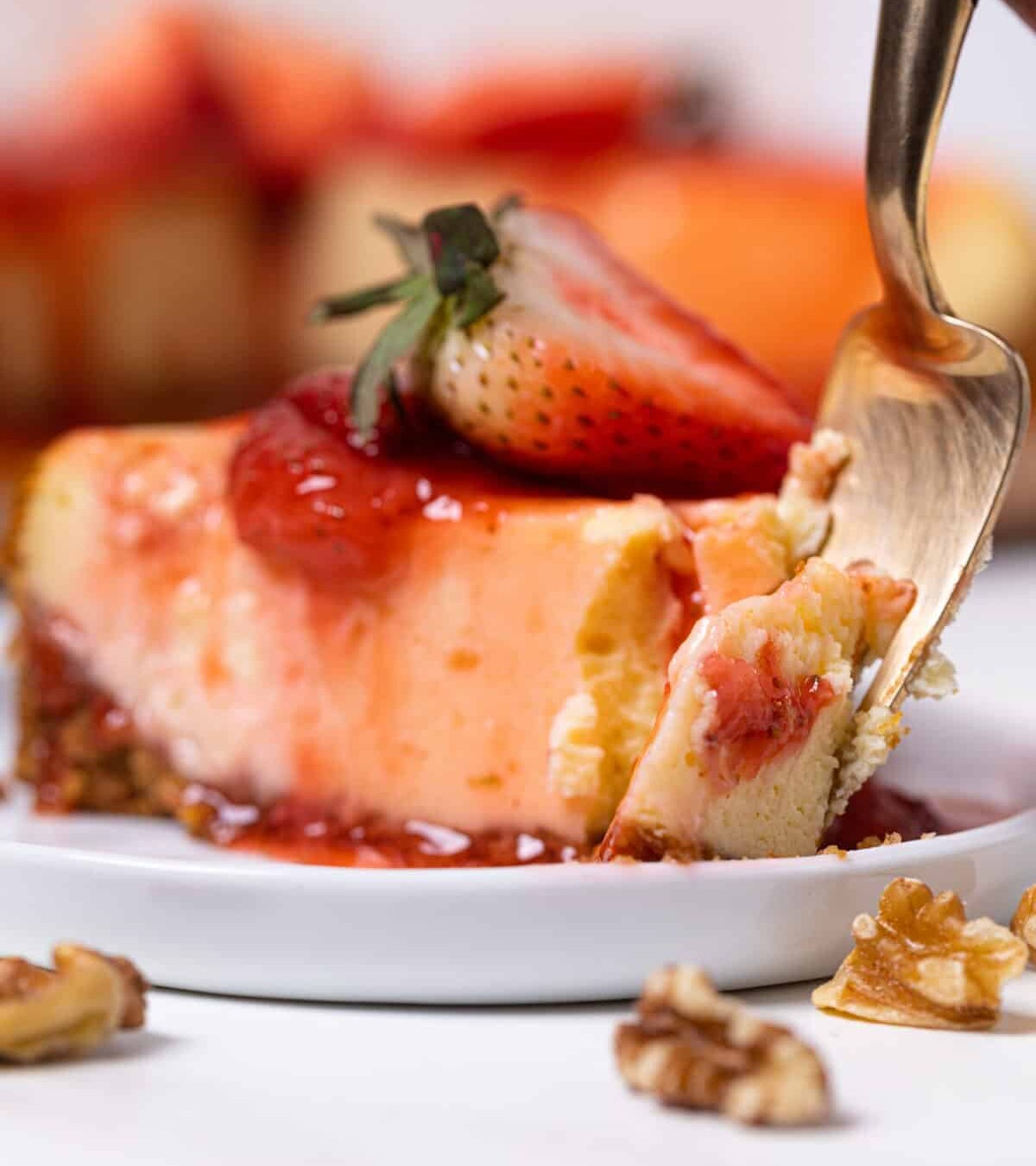 Not So Classic New York-Style Cheesecake Bites made with one of the roles of eggs