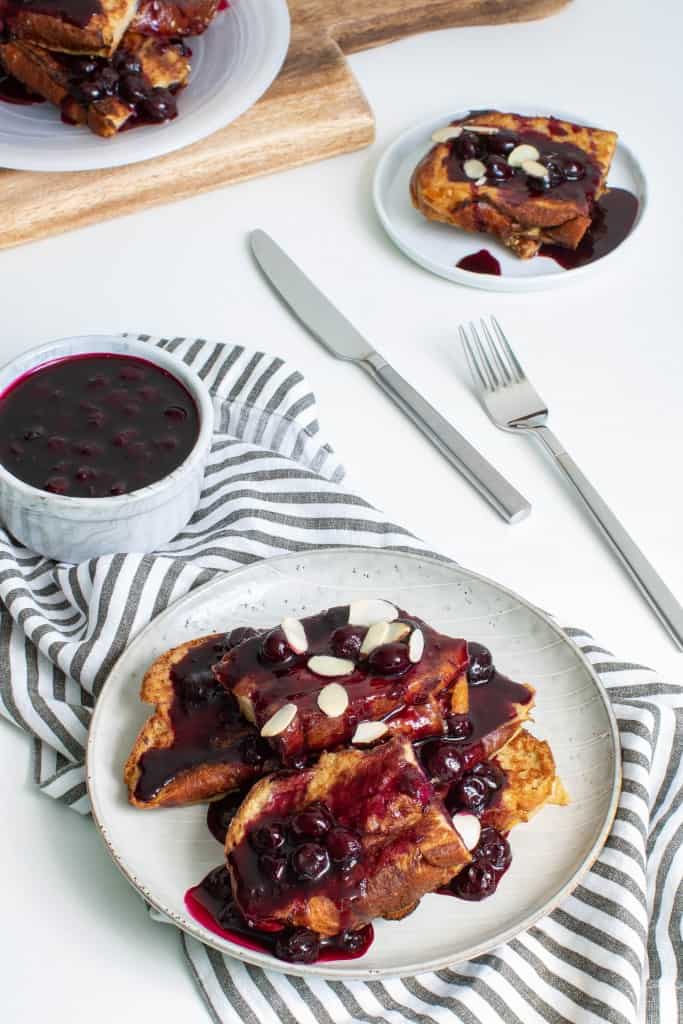 Easy Dairy-Free Blueberry French Toast