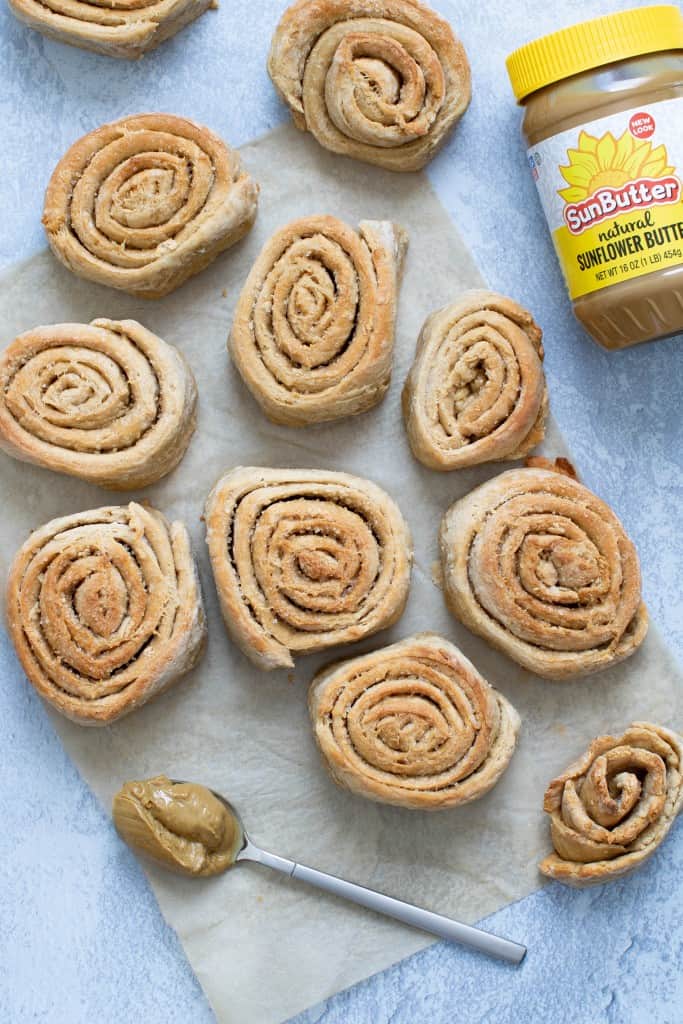 Delicious Vegan Sunflower Butter Cinnamon Rolls
