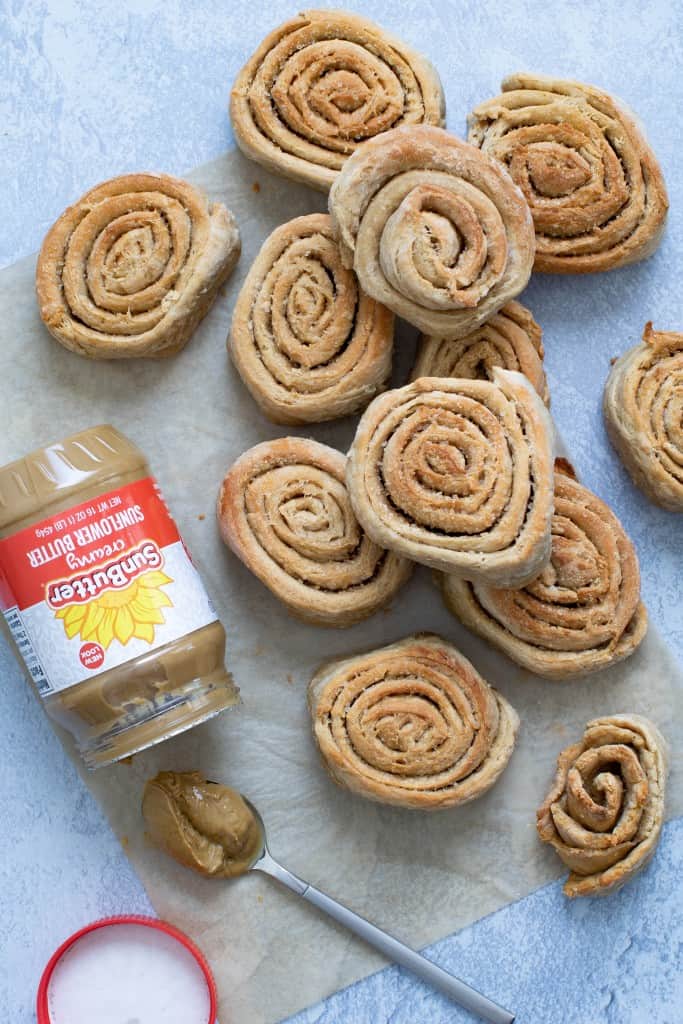Delicious Vegan Sunflower Butter Cinnamon Rolls