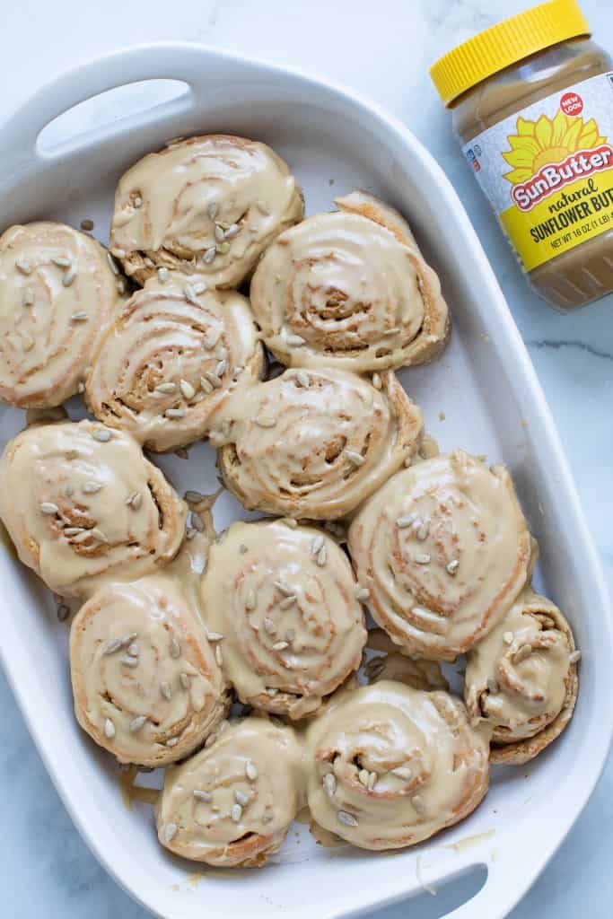Delicious Vegan Sunflower Butter Cinnamon Rolls