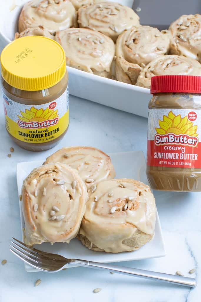 Delicious Vegan Sunflower Butter Cinnamon Rolls