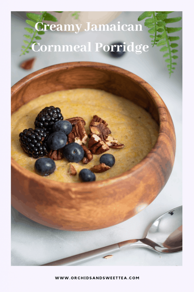 Creamy Jamaican Cornmeal Porridge