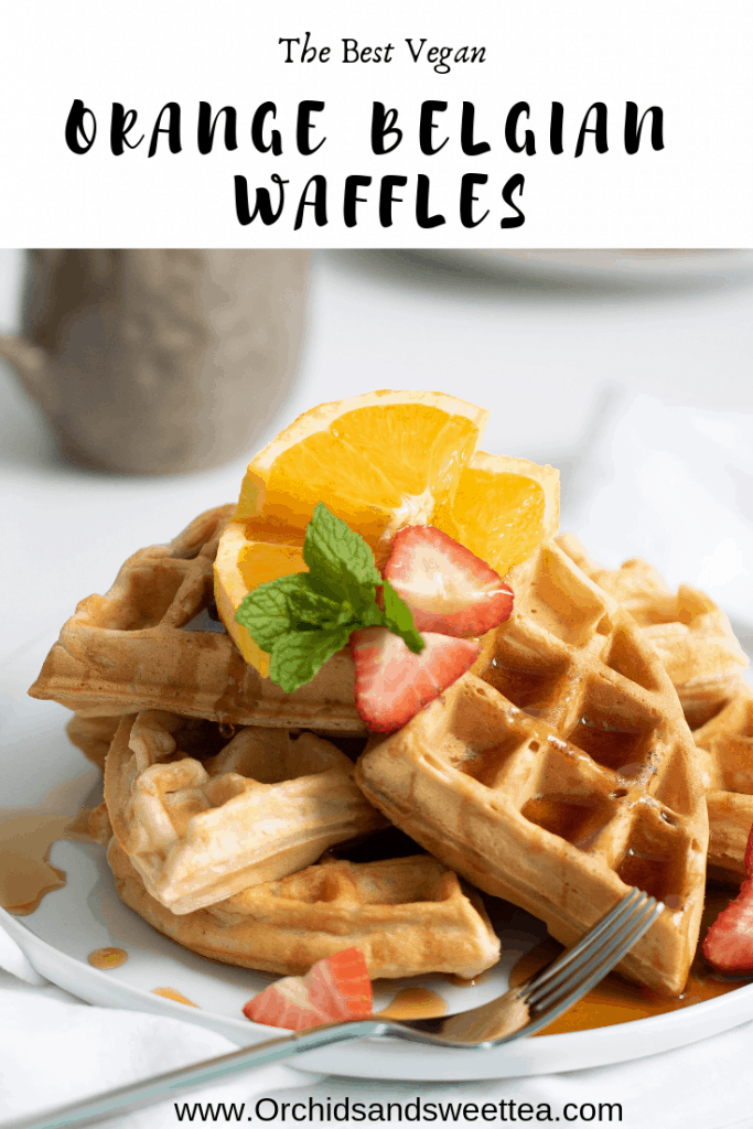 The Best Vegan Orange Belgian Waffles