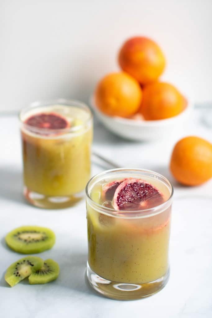 Healthy Blood Orange Kiwi Drink