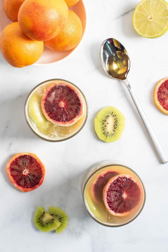 Healthy Blood Orange Kiwi Drink