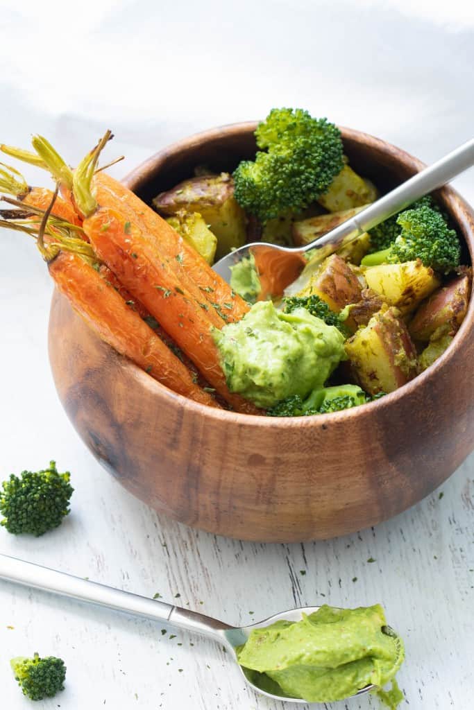 Healthy Pesto Veggie Bowl