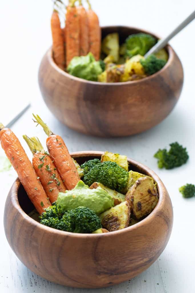 Healthy Pesto Veggie Bowl