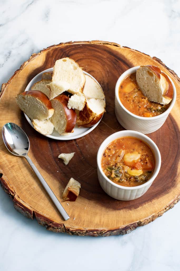 Slow Cooker Quinoa Veggie Soup