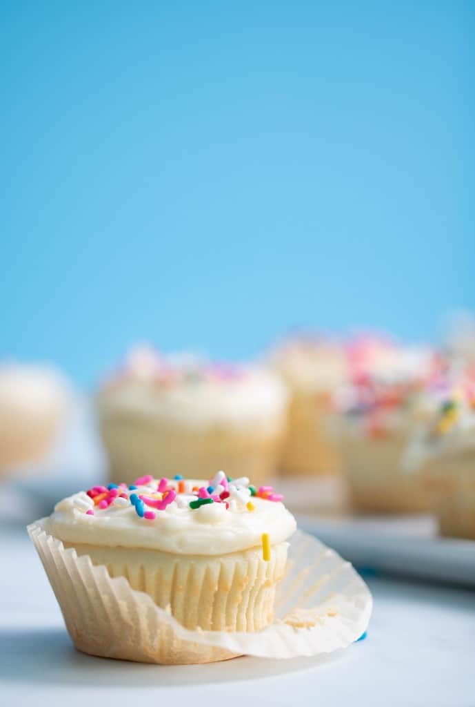 The Best Vanilla Cupcakes with Sprinkles