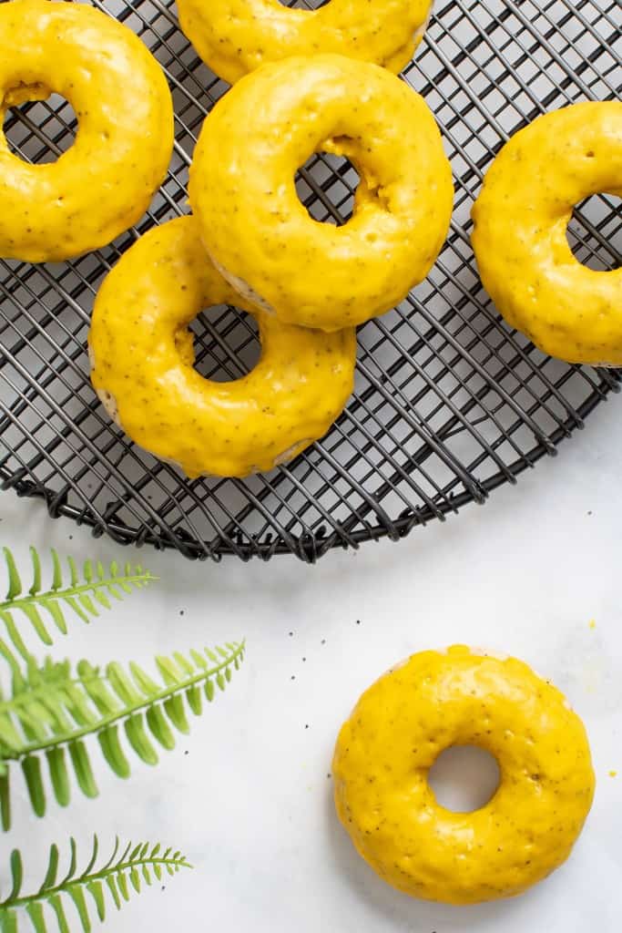 Vegan Lemon Poppy Seed Donuts