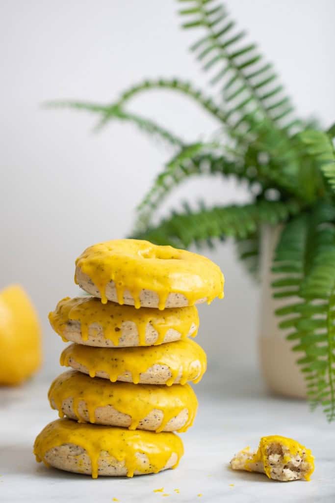 Vegan Lemon Poppy Seed Donuts