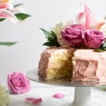 Lemon + Strawberry Layer Spring Cake