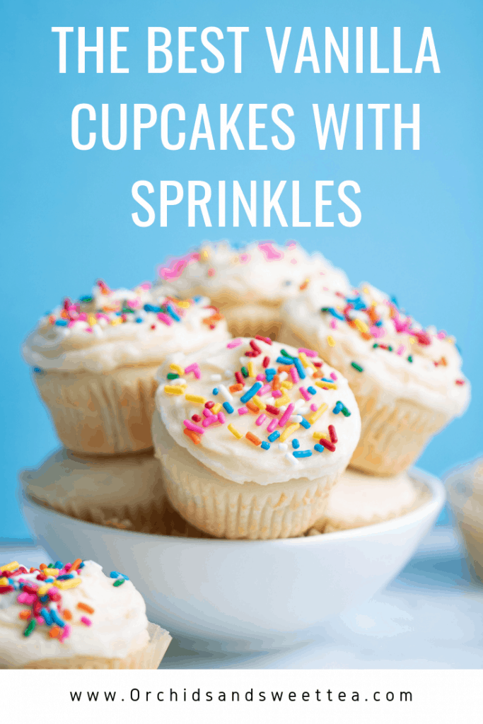 The Best Vanilla Cupcakes with Sprinkles
