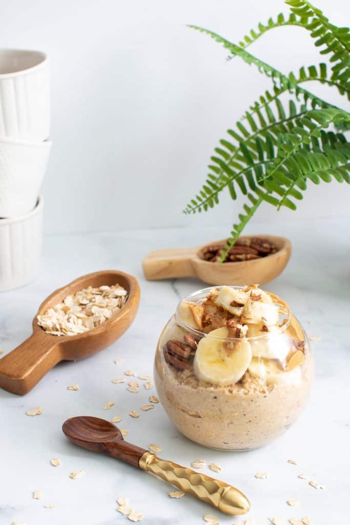 Banana Peanut Butter Overnight Oats