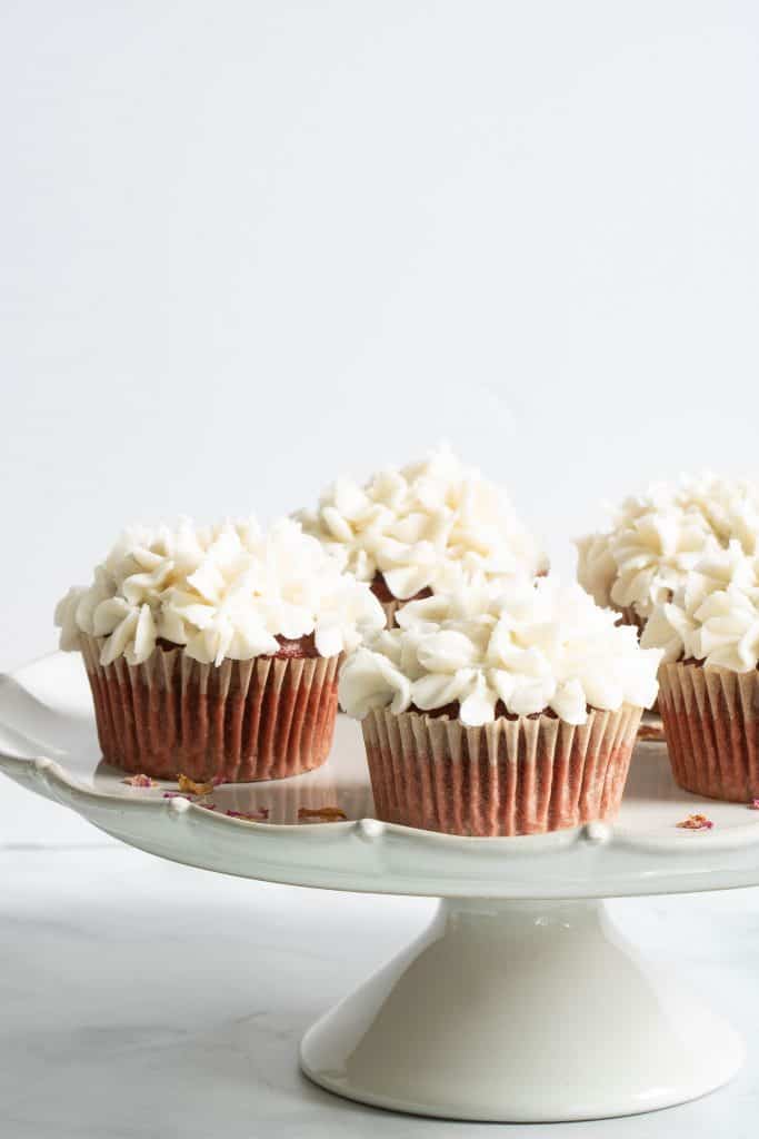Vegan Red Velvet Cupcakes + Vanilla Buttercream