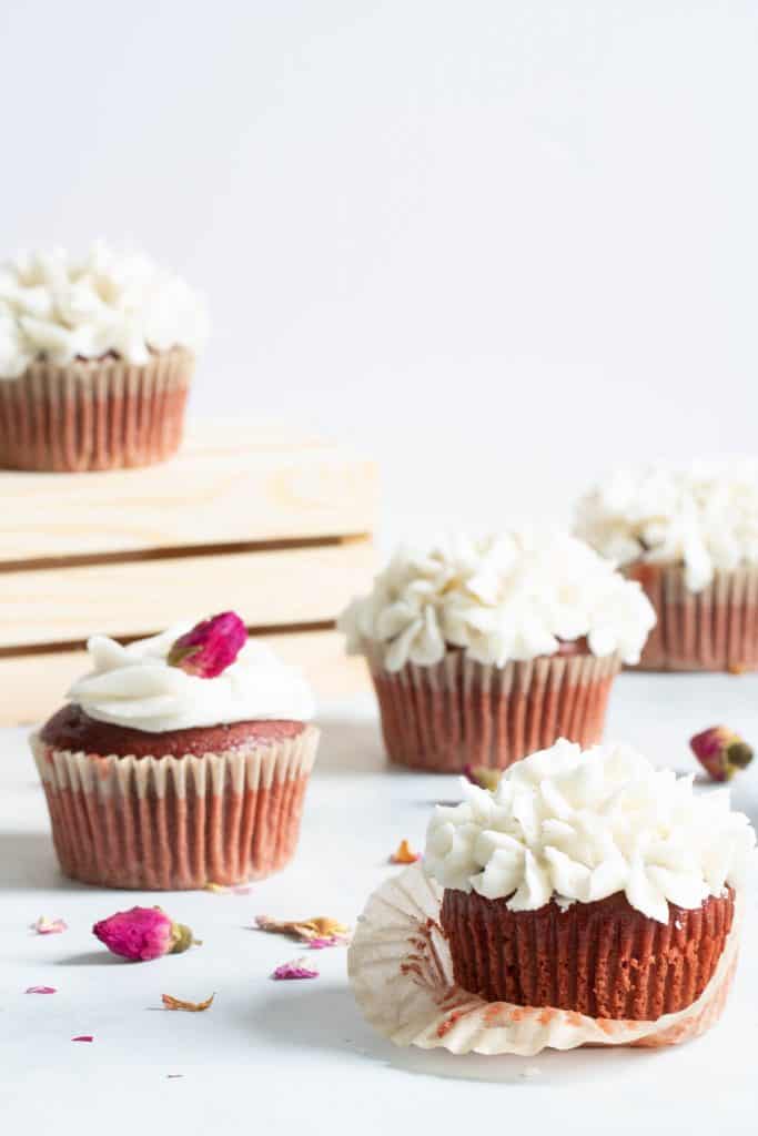 Vegan Red Velvet Cupcakes + Vanilla Buttercream