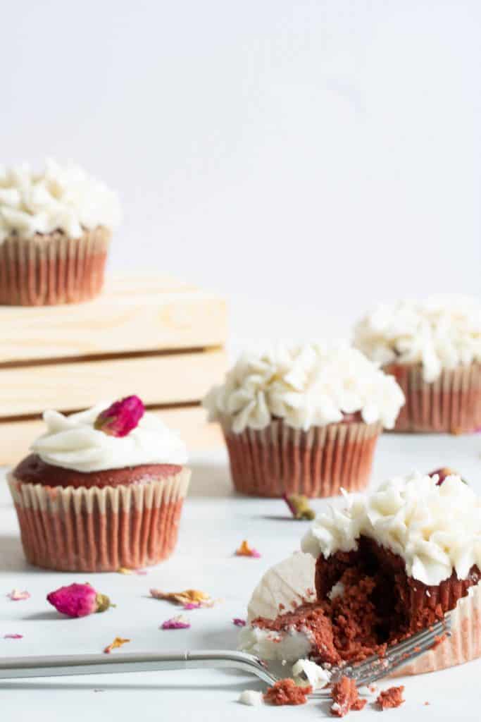 Vegan Red Velvet Cupcakes + Vanilla Buttercream