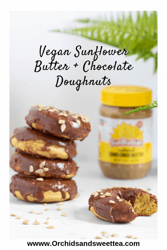 Vegan Sunflower Butter + Chocolate Doughnuts