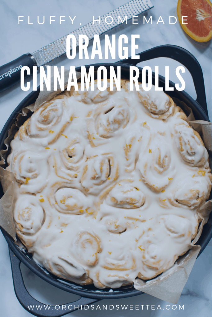 Fluffy Homemade Orange Cinnamon Rolls