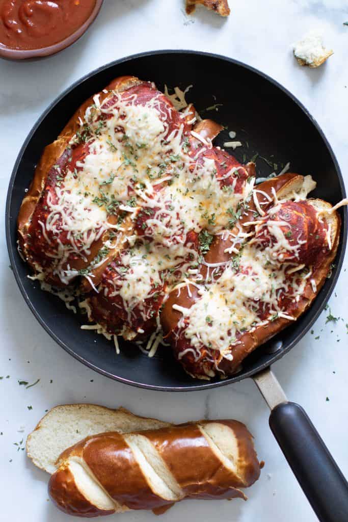 Homemade Vegan Chickpea Quinoa Meatball Subs