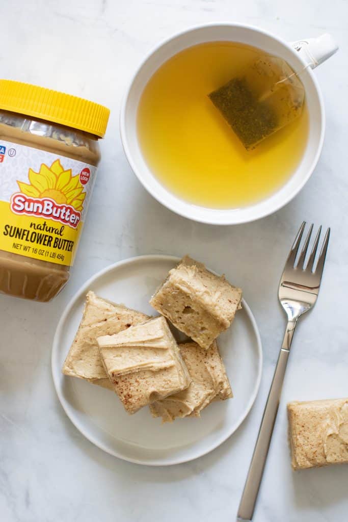 Banana Sheet Cake + Sunflower Butter Frosting
