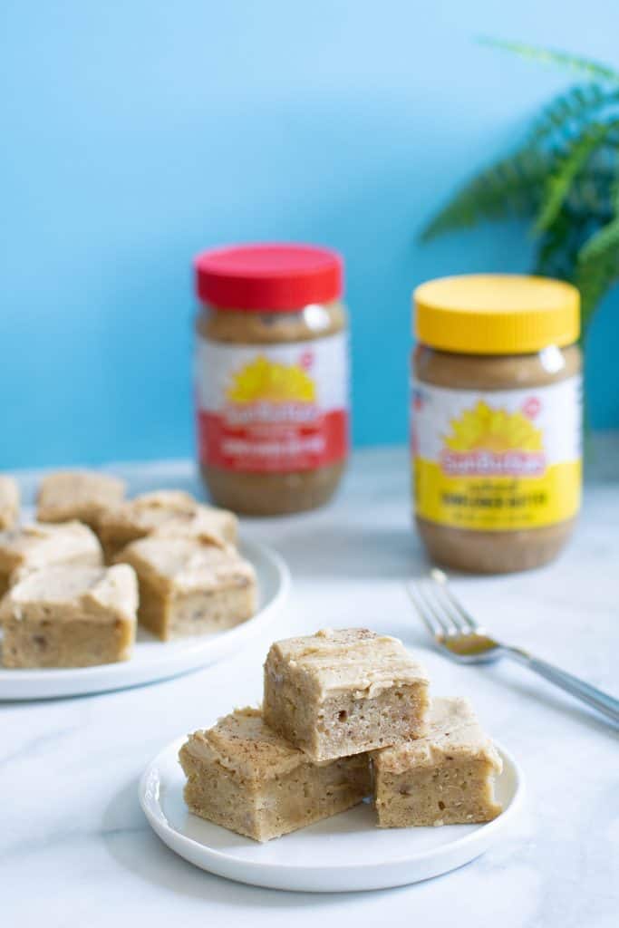 Banana Sheet Cake + Sunflower Butter Frosting