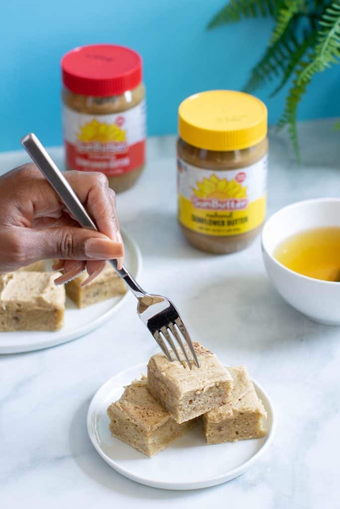 Banana Sheet Cake + Sunflower Butter Frosting