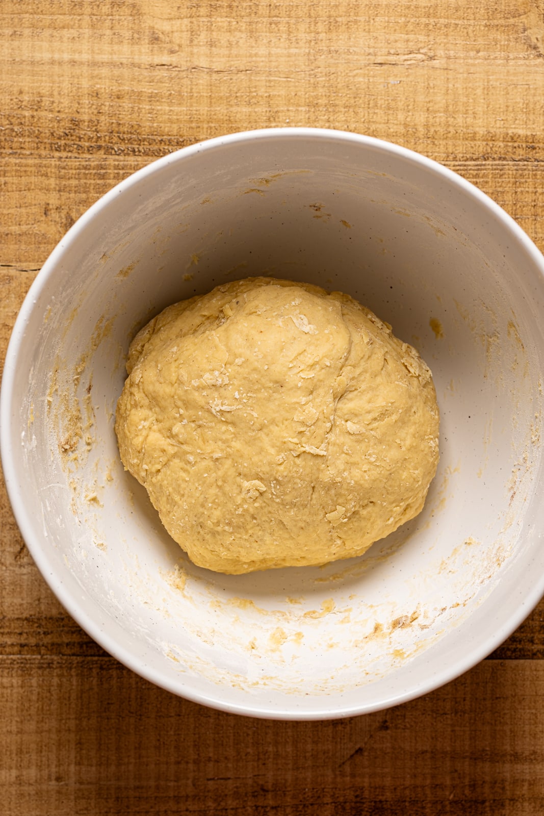 Dough ball in a bowl.