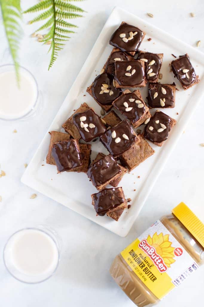 Mini Sunflower Butter Brownie Bites