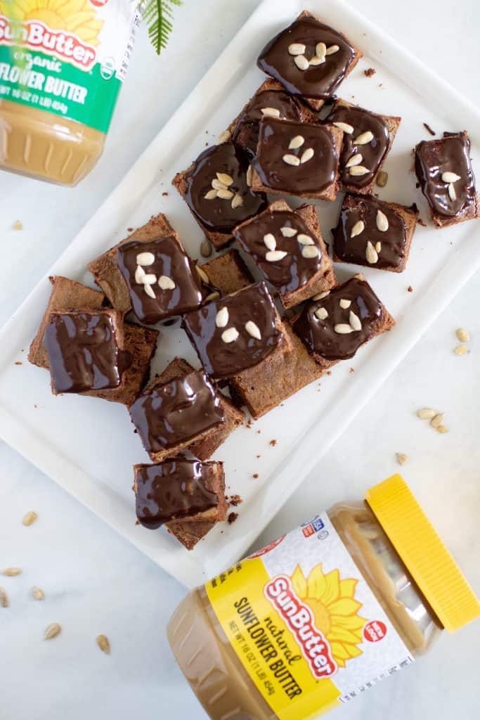 Mini Sunflower Butter Brownie Bites