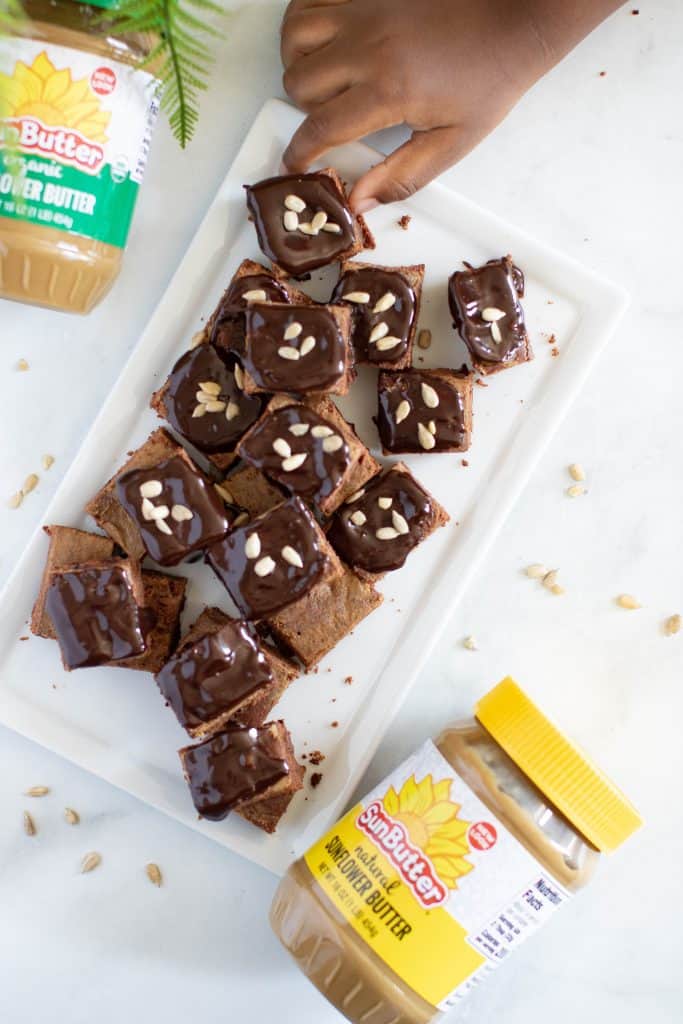 Mini Sunflower Butter Brownie Bites