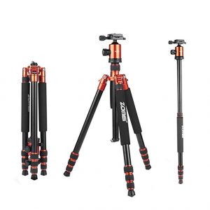 Collapsible Zomei tripod.