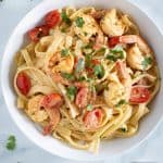 Savory Lemon Garlic Shrimp Pasta