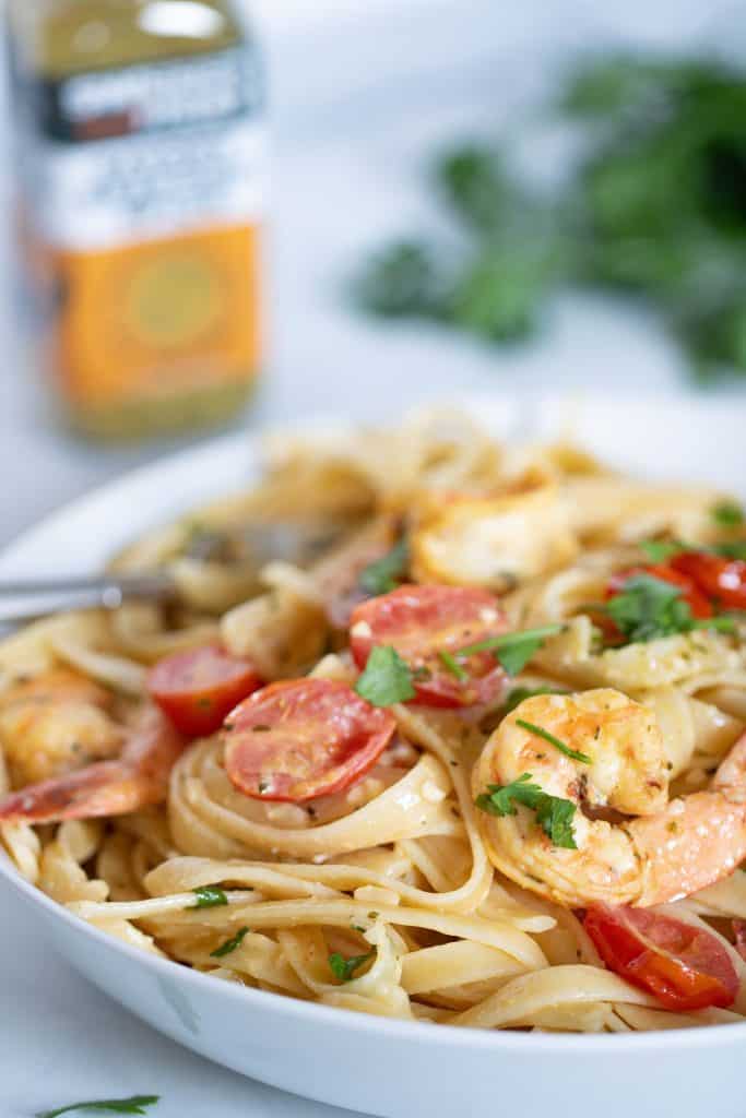 Savory Lemon Garlic Shrimp Pasta