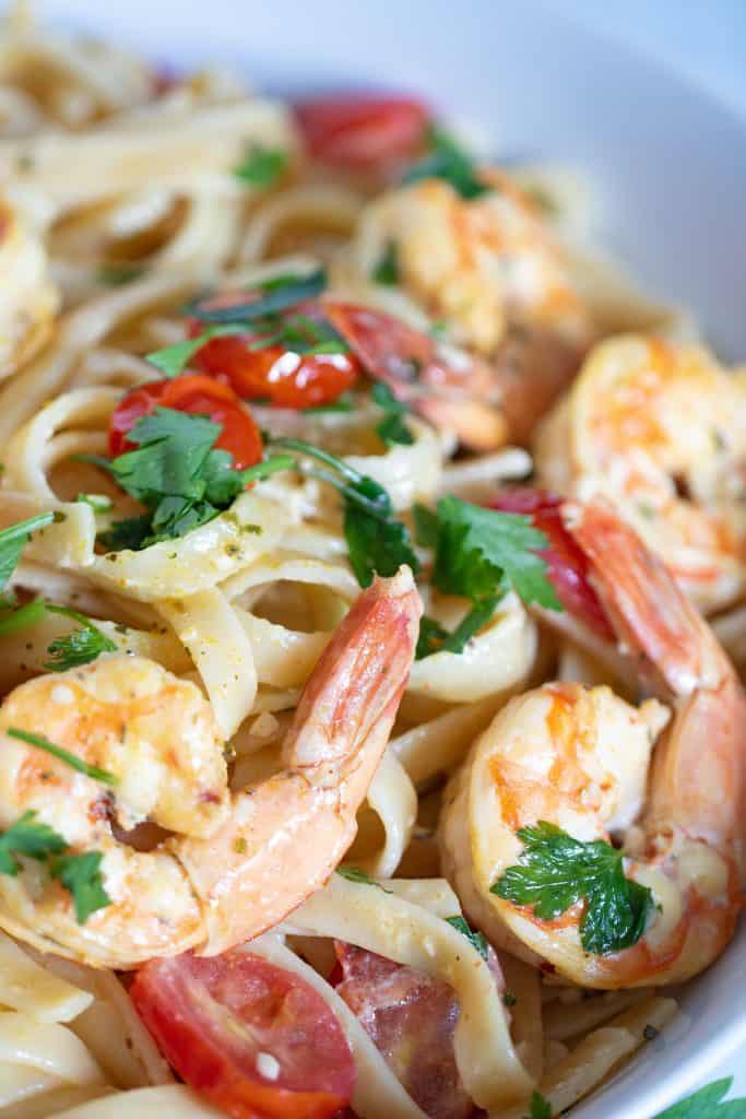 Savory Lemon Garlic Shrimp Pasta
