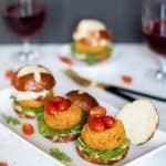 Easy Chickpea Sweet Potato Sliders + Aioli