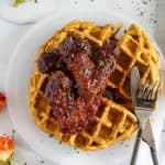 Air Fryer Chicken Wings + Sweet Potato Waffles