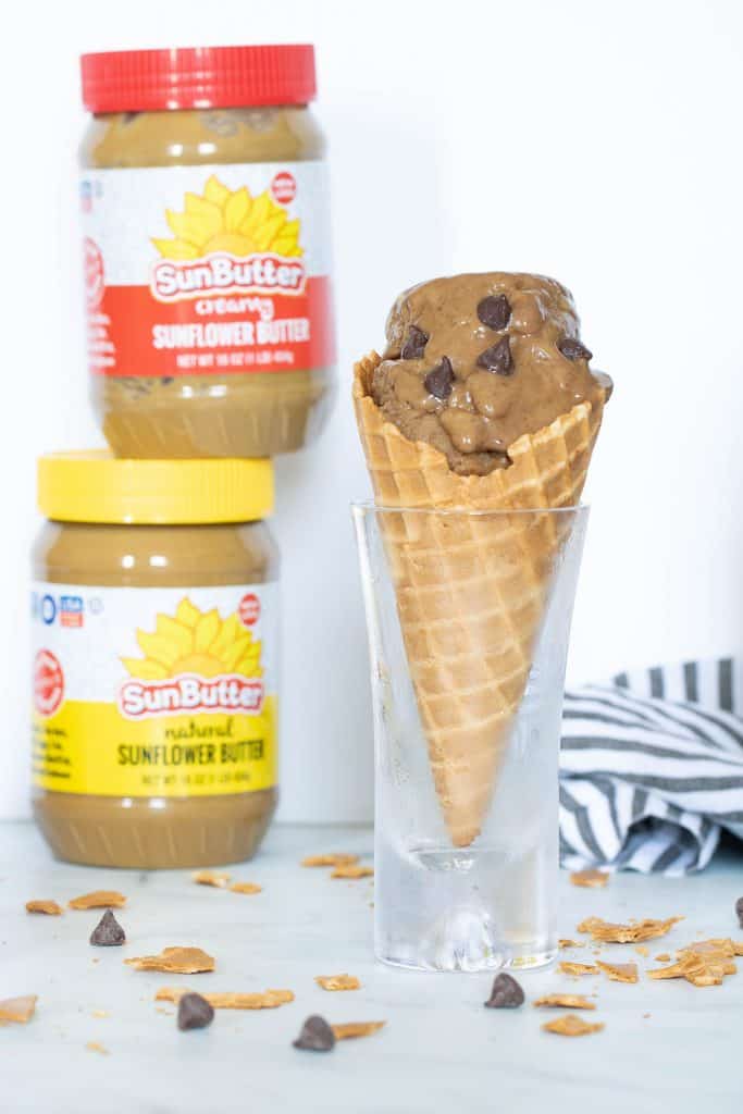 SunButter Banana Nice Cream (Vegan, Gluten-Free, Nut-Free)