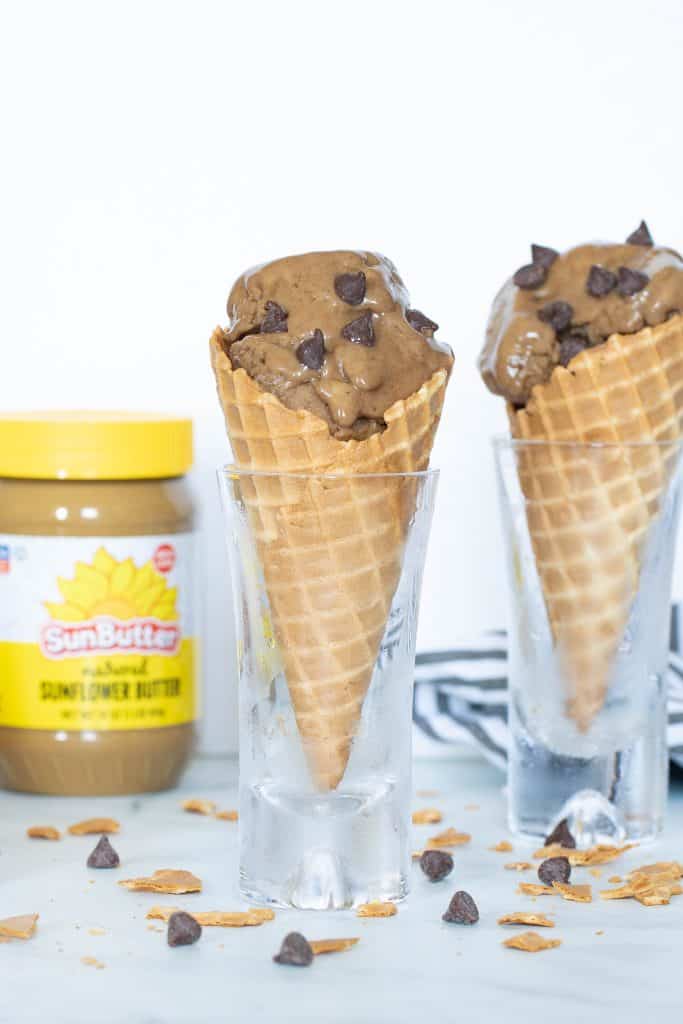 SunButter Banana Nice Cream (Vegan, Gluten-Free, Nut-Free)