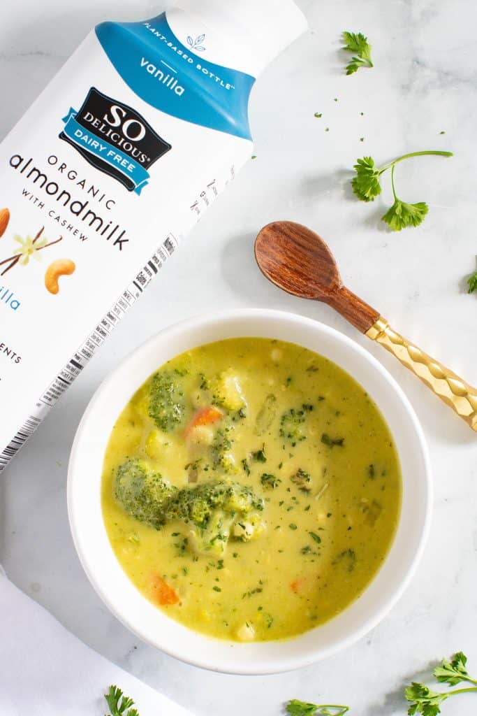 Loaded Dairy-Free Broccoli Cheddar Soup