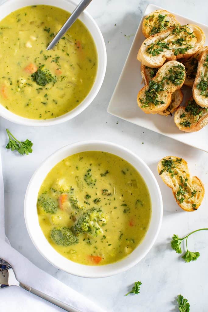 Loaded Dairy-Free Broccoli Cheddar Soup
