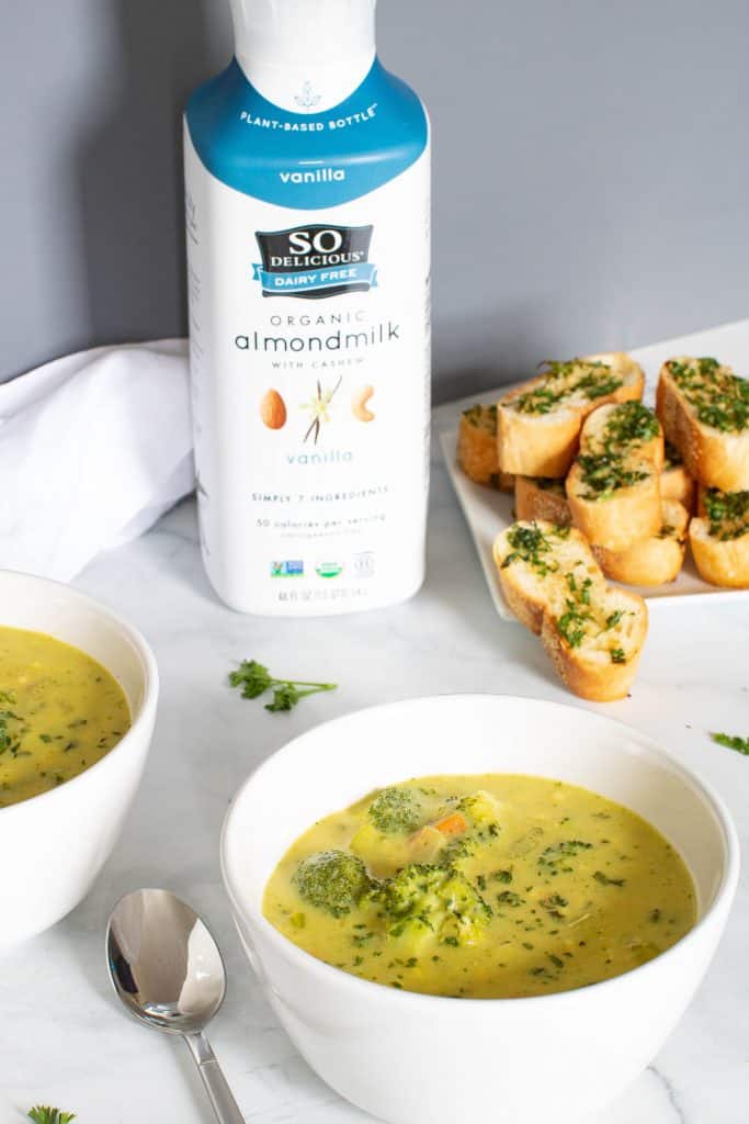 Loaded Dairy-Free Broccoli Cheddar Soup