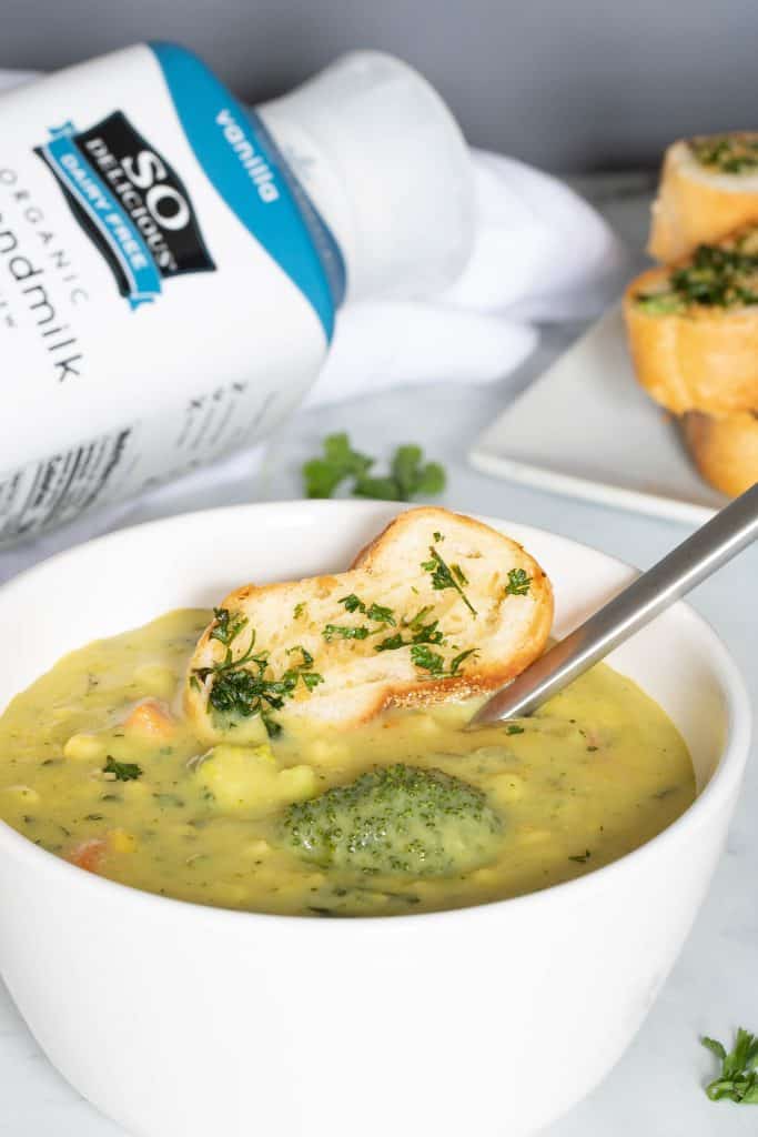 Loaded Dairy-Free Broccoli Cheddar Soup