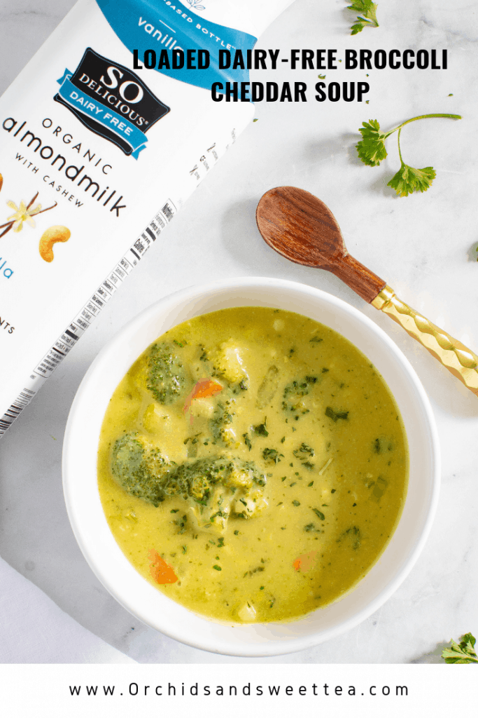 Loaded Dairy-Free Broccoli Cheddar Soup