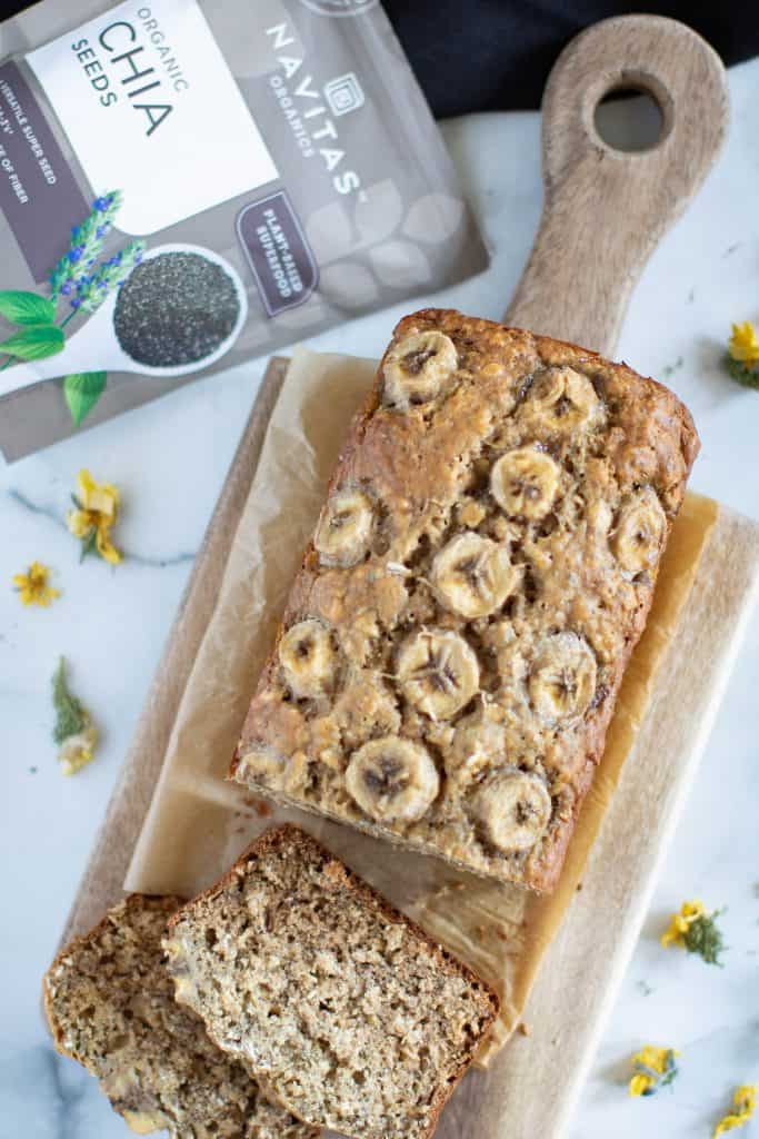 Vegan Chia Seed Maple Banana Bread