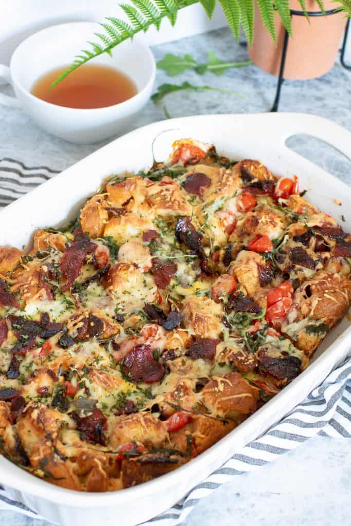 Brooklyn-inspired Loaded Bacon, Egg, + Cheese Casserole