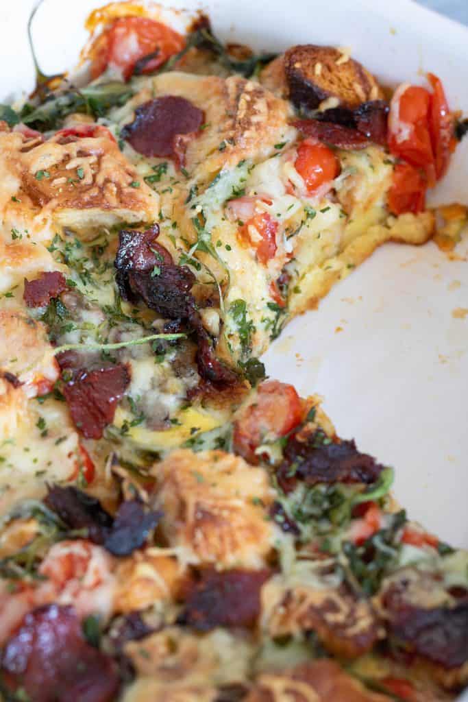 Brooklyn-inspired Loaded Bacon, Egg, + Cheese Casserole